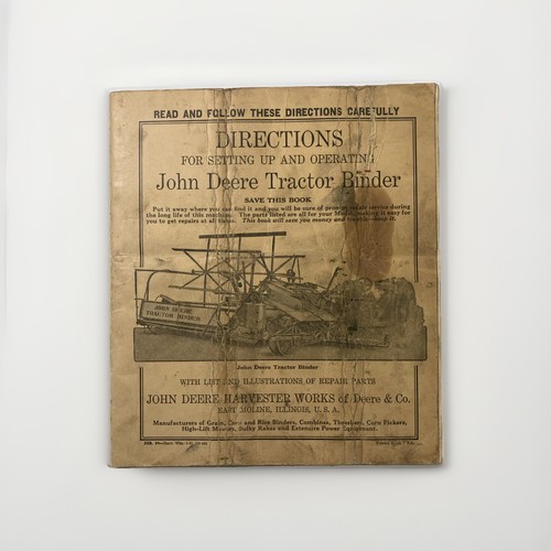 John deere tractor binder - deere,